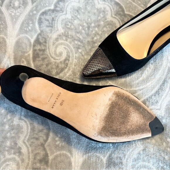 Cole Haan pointed cap toe heel - Picture 2 of 3